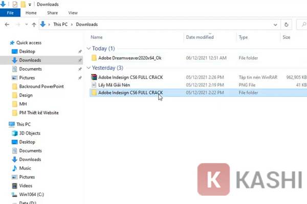 Giải nén InDesign CS6