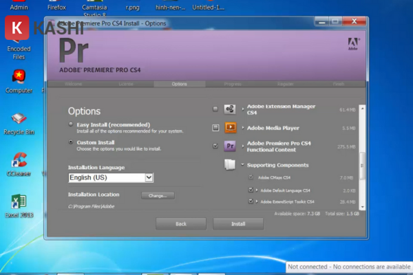 Cài đặt Premiere Pro