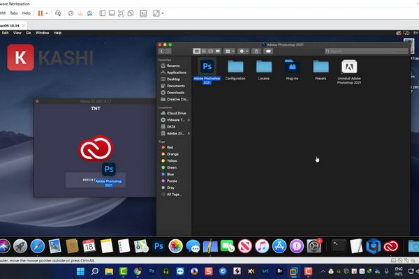 Kéo ứng dụng Adobe vào Adobe Zii