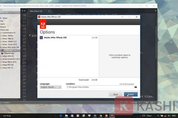Cài đặt After Effects CS6