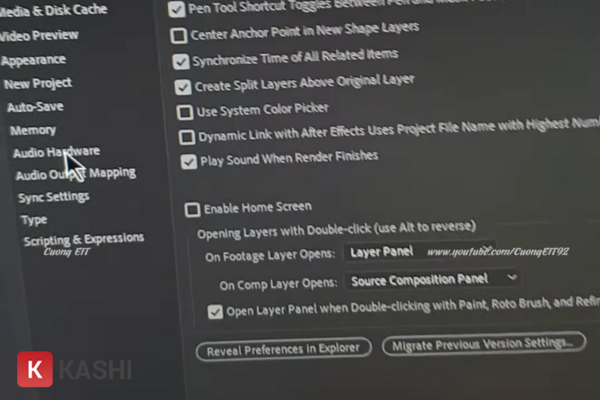 Chọn thiết bị âm thanh