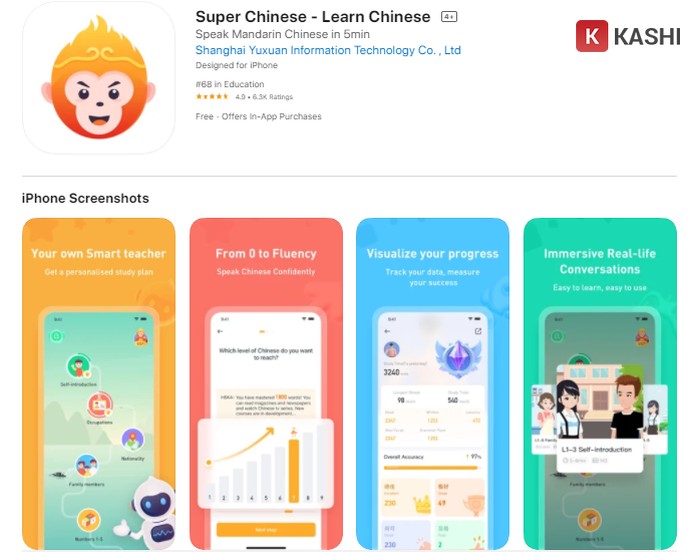 Ứng dụng Super Chinese