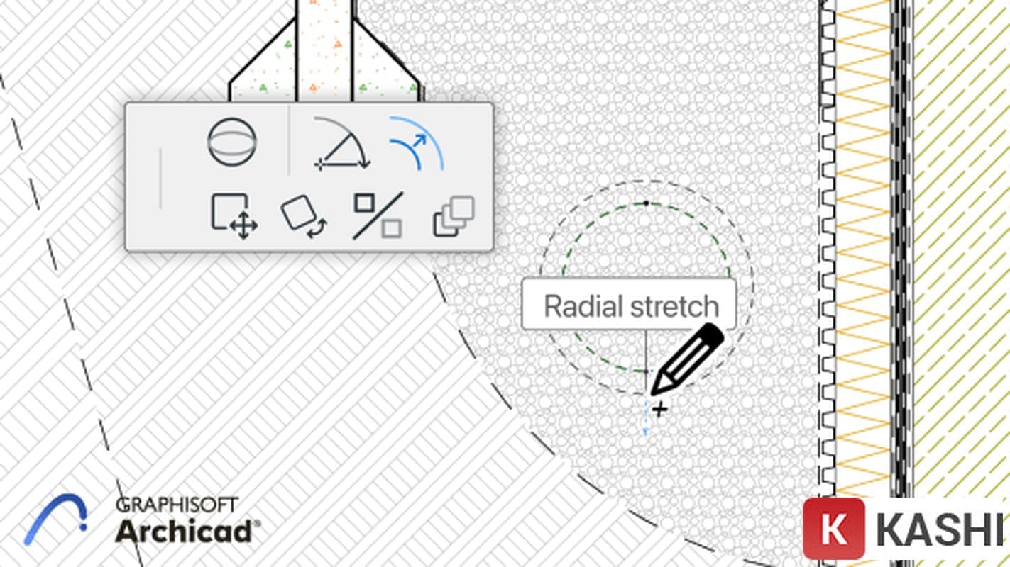 Radial Stretch trong Archicad 26