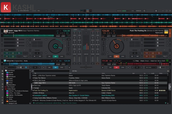 Giao diện tùy chỉnh của VirtualDJ 2023 Pro Infinity