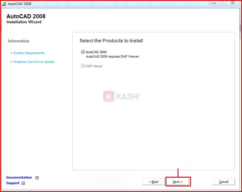 Để mặc định và nhấn "Next"