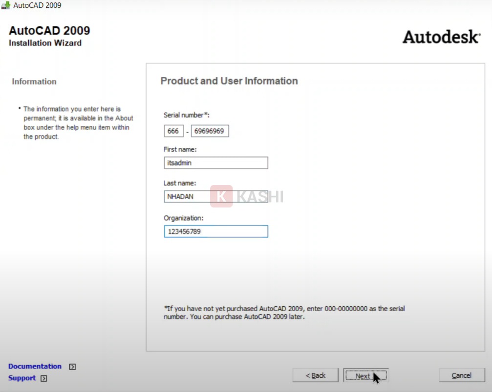 Điền đầy đủ thông tin.