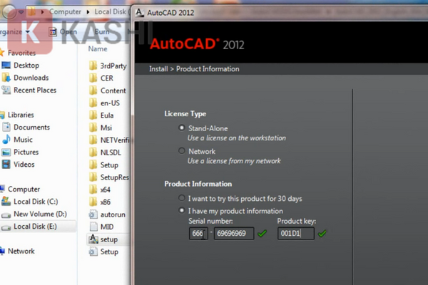Nhập key bản quyền