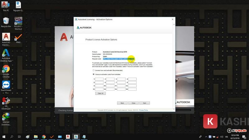 Kích hoạt bằng X-force