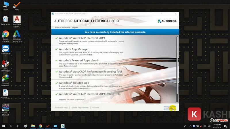 Hoàn tất cài đặt