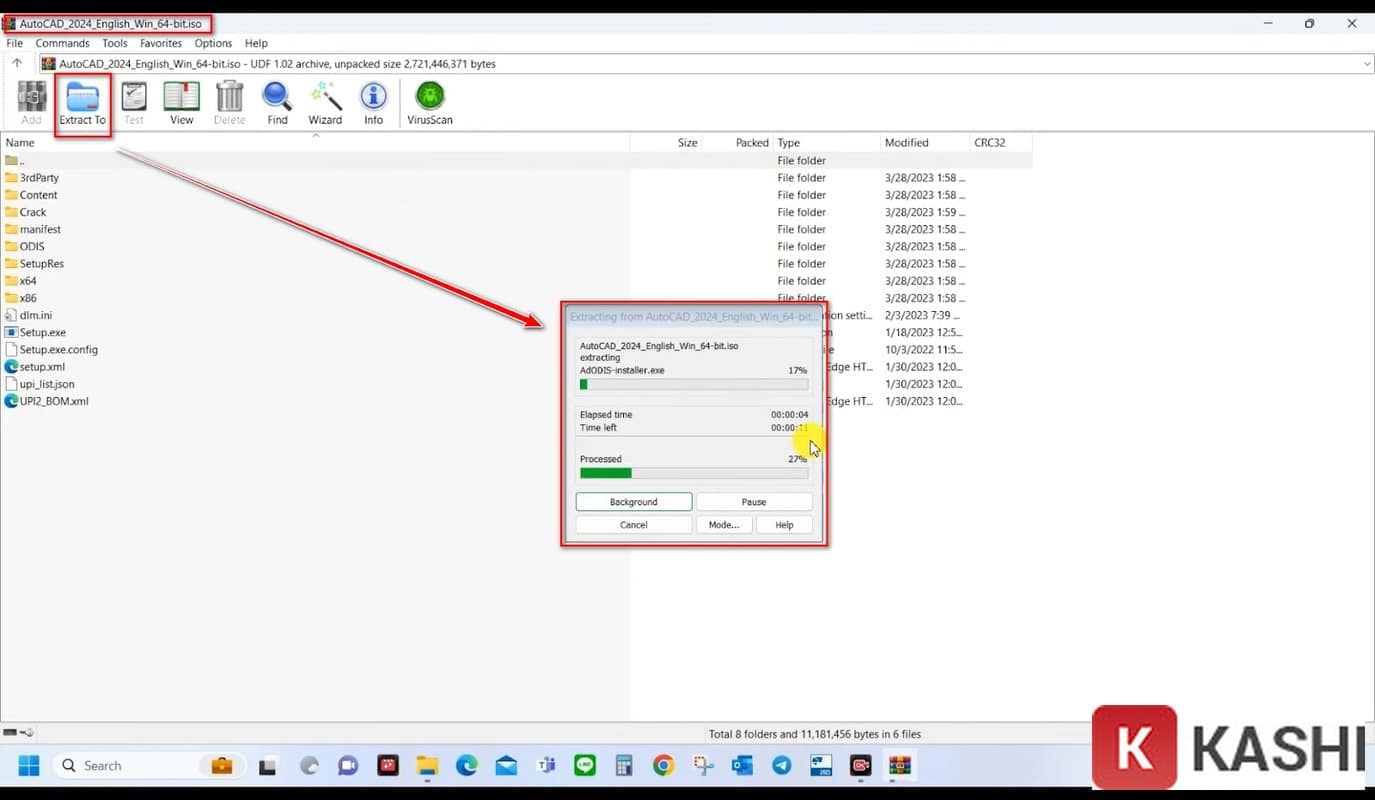 Giải nén phần mềm