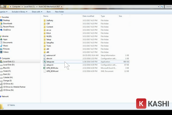 Chạy file Setup.exe