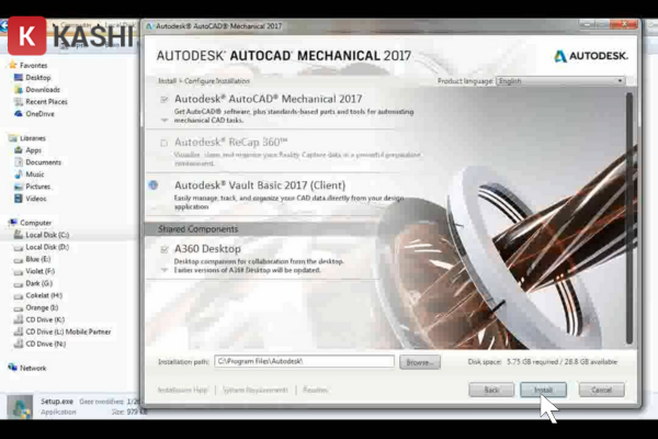 Chọn Install và chờ cài đặt