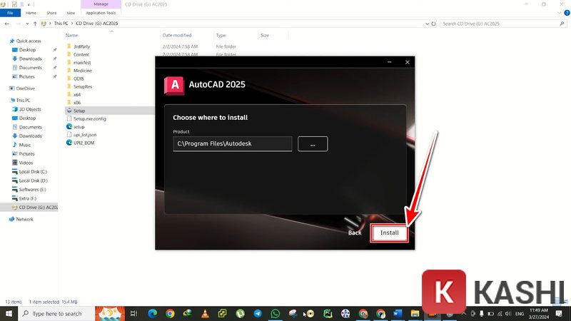 Bắt đầu cài đặt