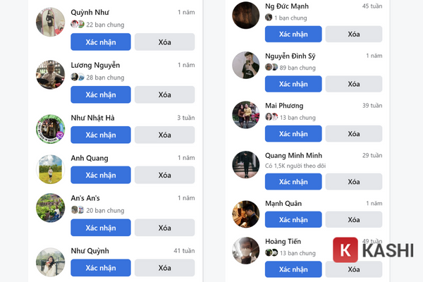 Kết bạn trên Facebook