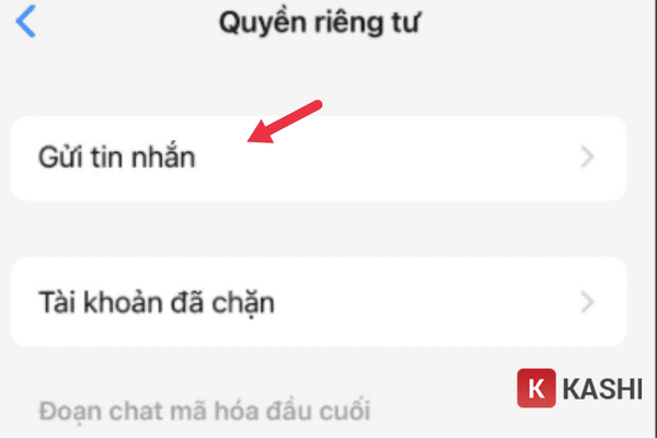 Thiết lập gửi tin nhắn Messenger