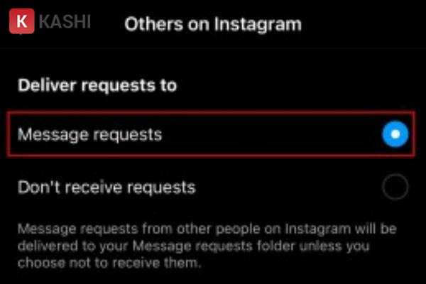Yêu cầu tin nhắn Instagram