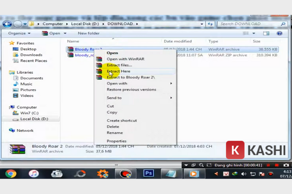 Giải nén file game Bloody Roar 2