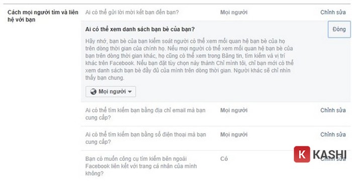 Vào mục "Quyền riêng tư"