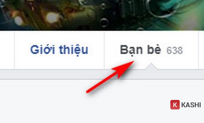 Vào mục "Bạn bè"