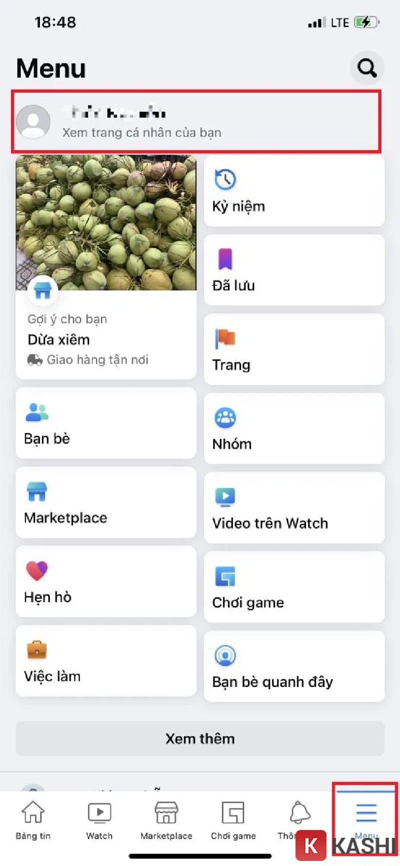 Hướng dẫn truy cập trang cá nhân Facebook trên điện thoại