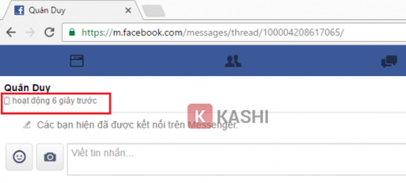 Cách biết người khác tắt trạng thái online trên Facebook bằng máy tính