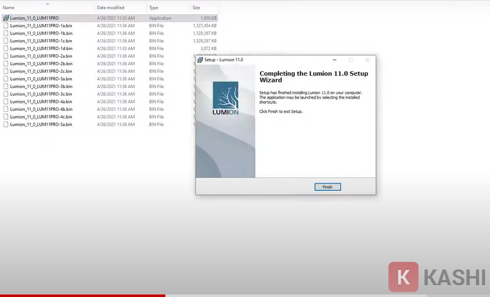 Hoàn thành cài đặt Lumion
