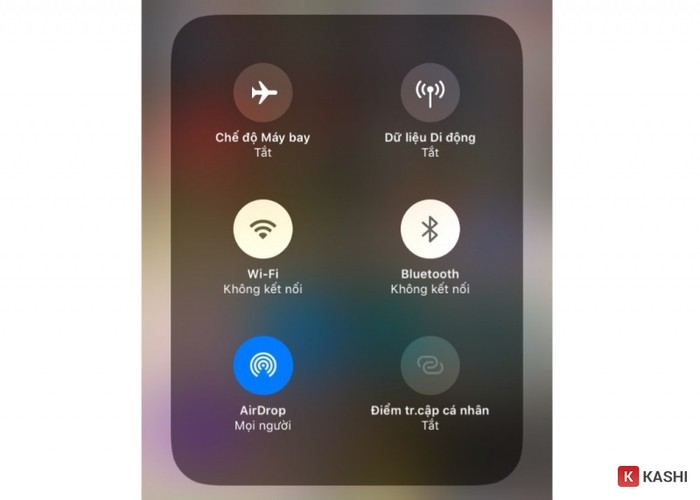 Bật AirDrop trên iPhone