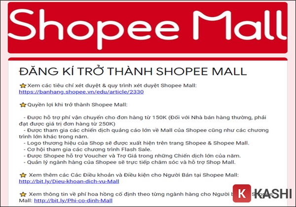 Đăng ký Shopee Mall
