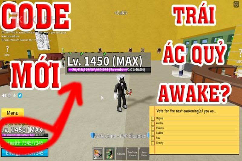 Code hack trái ác quỷ