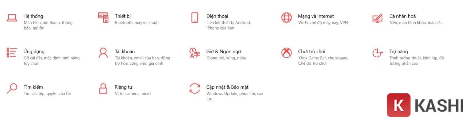 Chọn Apps & Features trên Windows 10