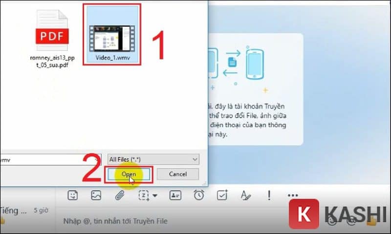 Chọn file để gửi