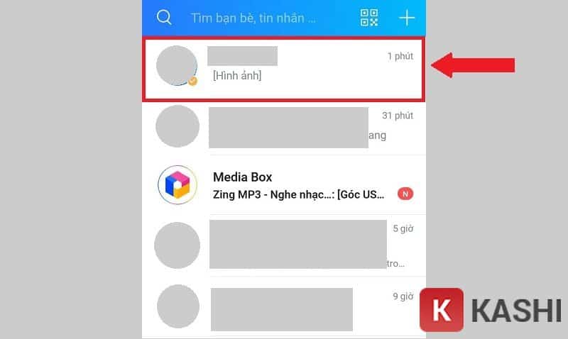 Mở cuộc trò chuyện trên Zalo