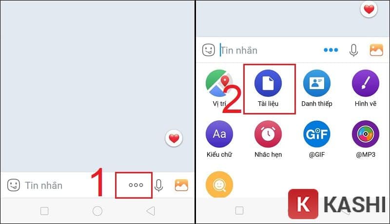 Chọn tài liệu để gửi