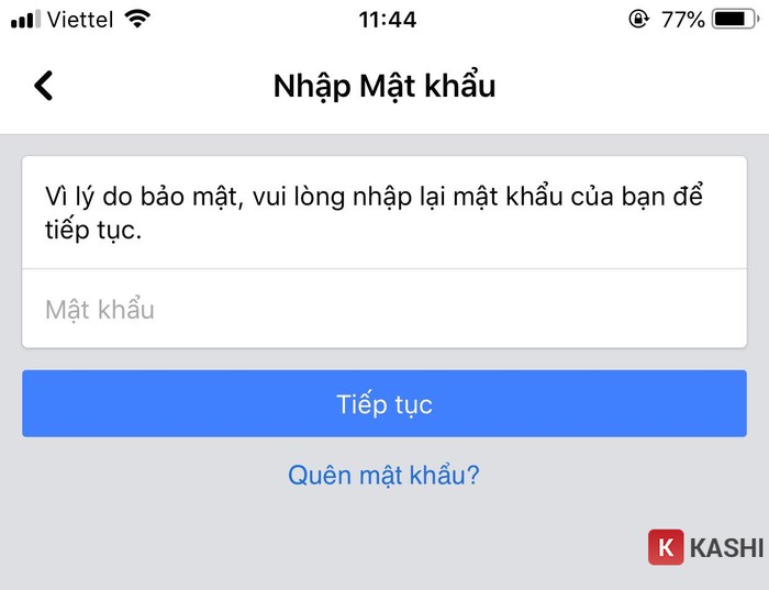 Nhập mật khẩu