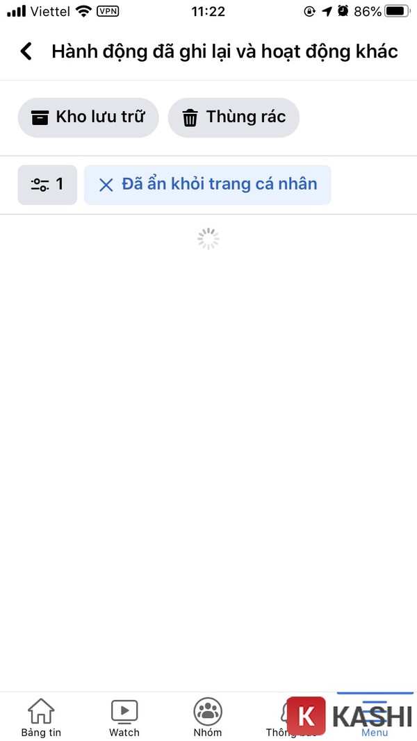 Danh sách bài viết đã ẩn