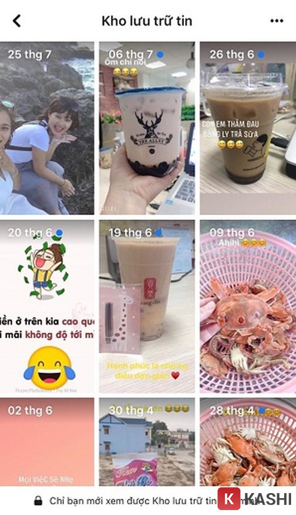 Tìm story đã xóa trong kho lưu trữ