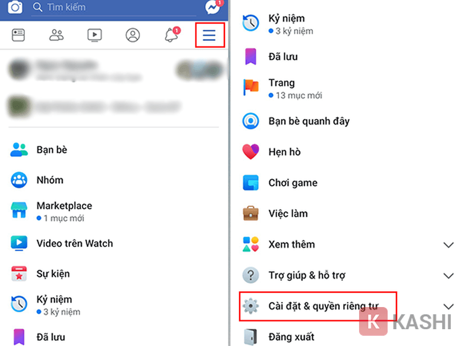 Cài đặt & Quyền riêng tư