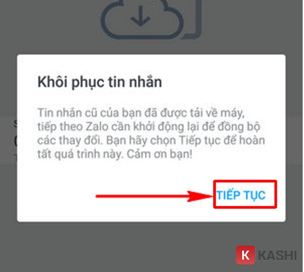 Chọn tiếp tục