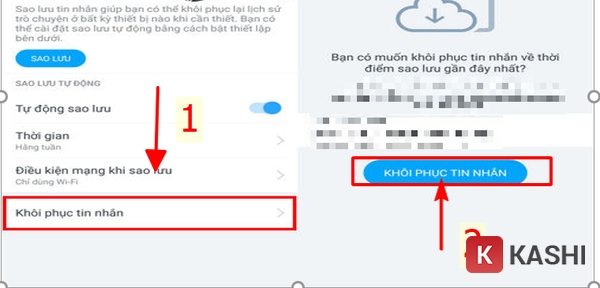 Khôi phục tin nhắn