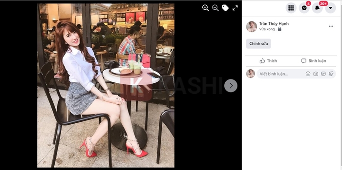 Đăng ảnh lên dòng thời gian để kiểm tra