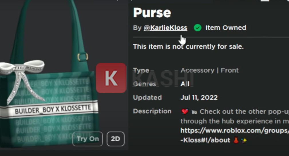 Túi Builder_Boy x Klossette