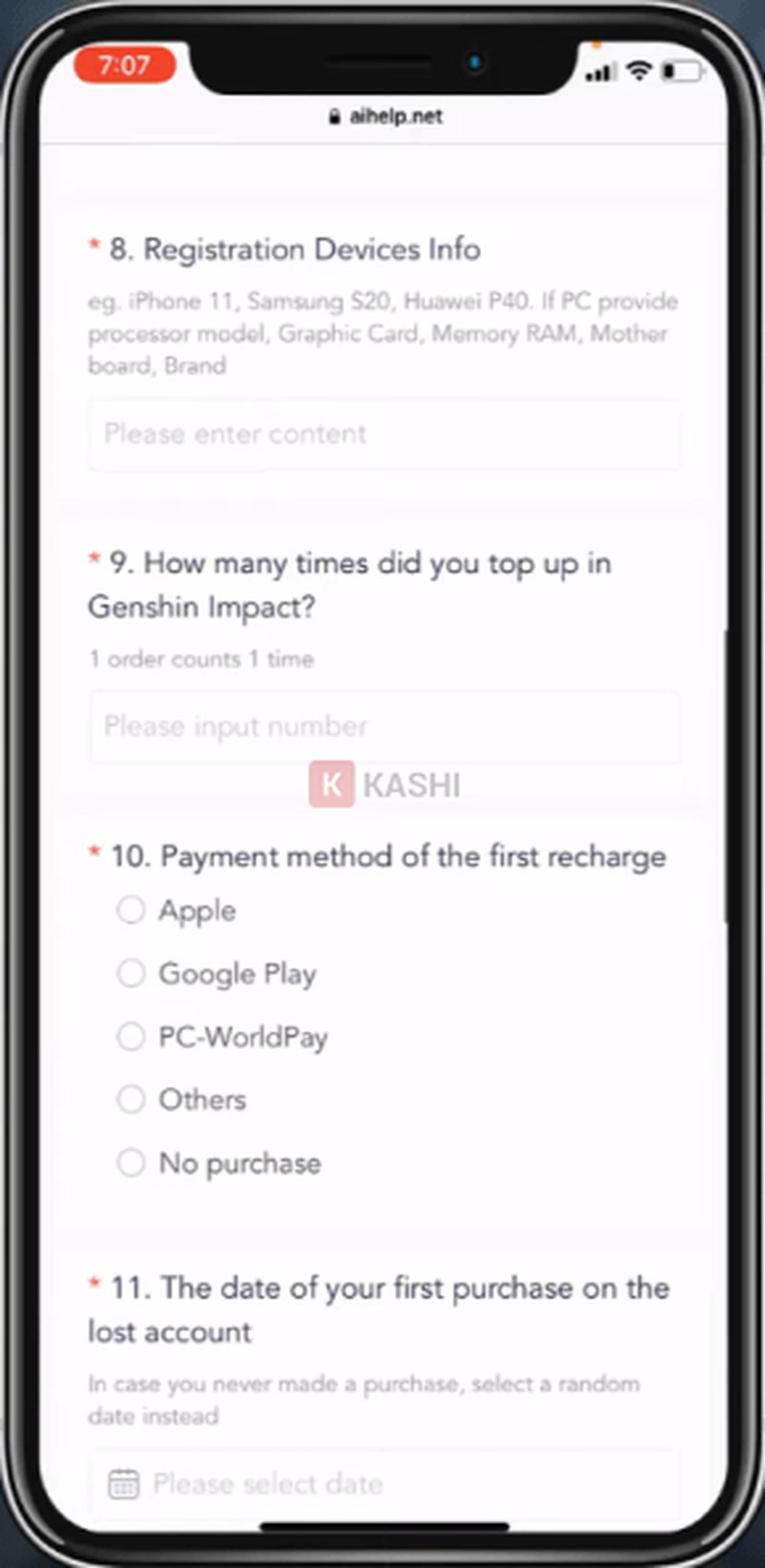 Điền thông tin liên quan đến thông tin thanh toán