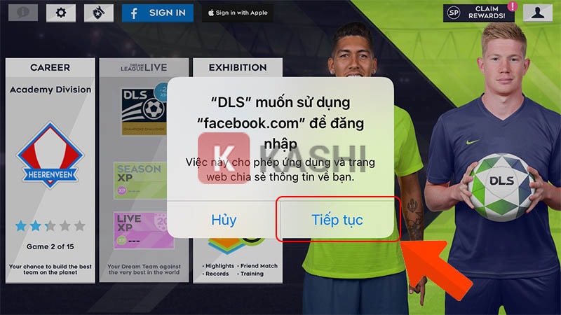 Tiếp tục đăng nhập