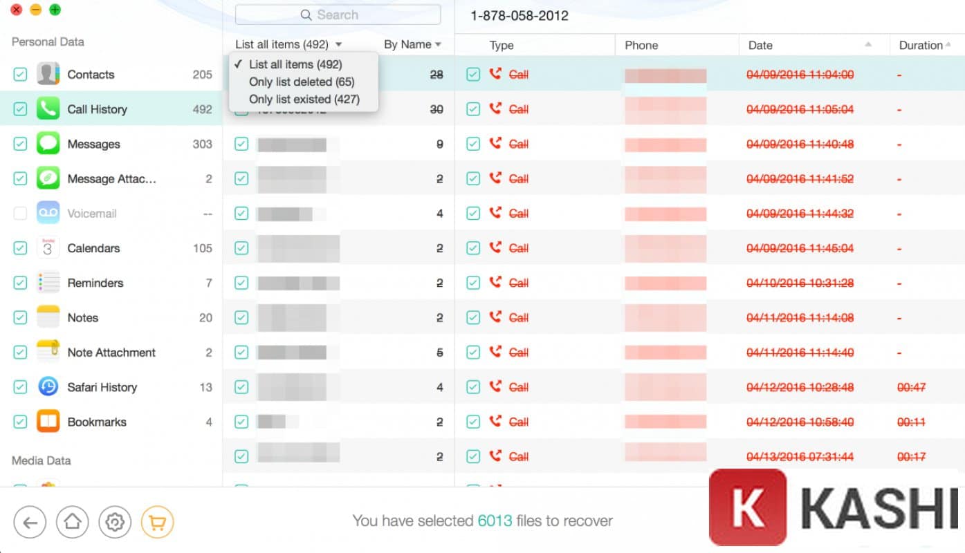 Xem trước lịch sử cuộc gọi