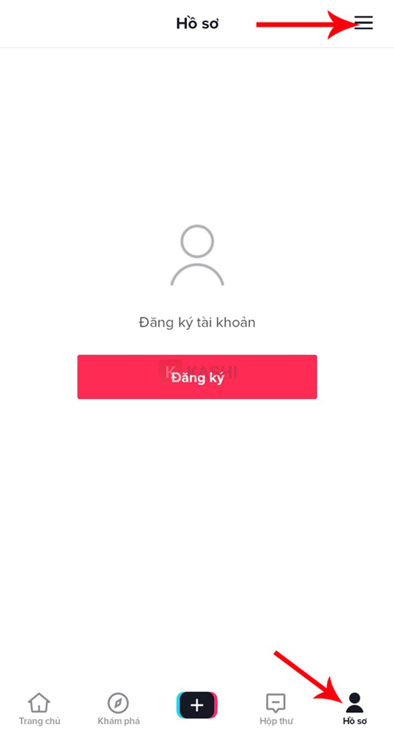 Truy cập mục Hồ sơ