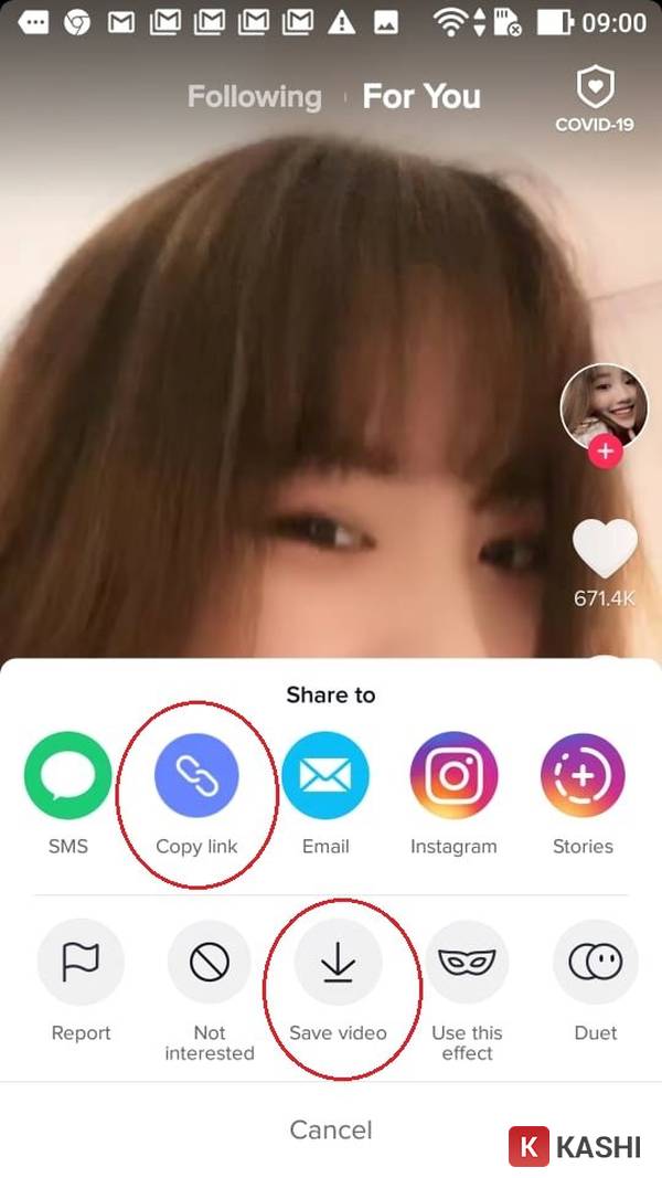 Cách lấy link video trên ứng dụng Tik Tok