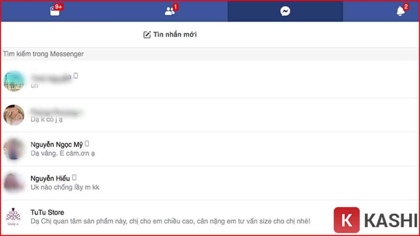 Mở Facebook Messenger