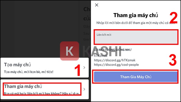 Tham gia máy chủ Discord