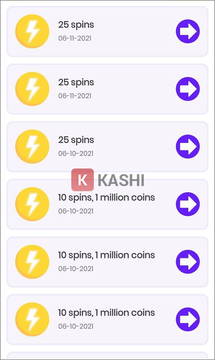 Chọn phần thưởng Spin