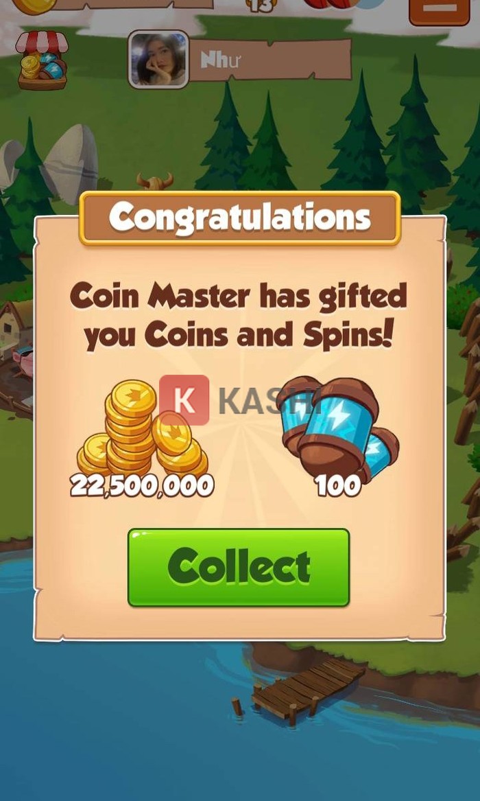 Nhận phần thưởng Spin trong game